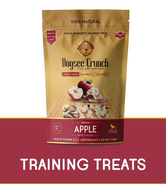 Dogsee Crunch Single Ingredient Freeze Dried Apple Training Treat For OH MY PET